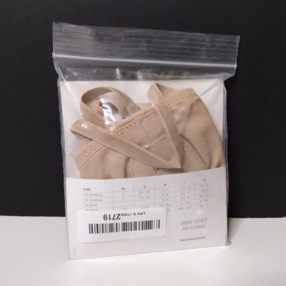 Bloch Ladies Leather Eclipse Half-Sole Lyrical Dance Shoes Size M - Picture 3 of 8